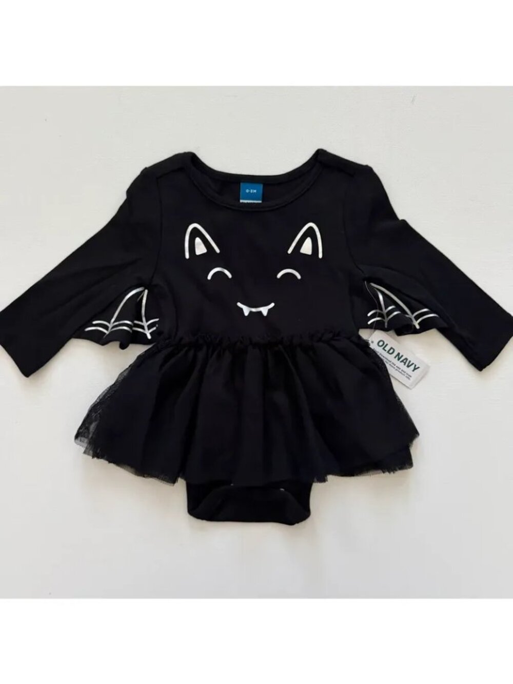 Old Navy Baby Long Sleeve Halloween Tutu Onesie Size 0-3 Months